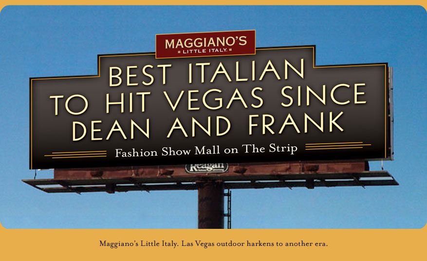 Maggianos billboard design