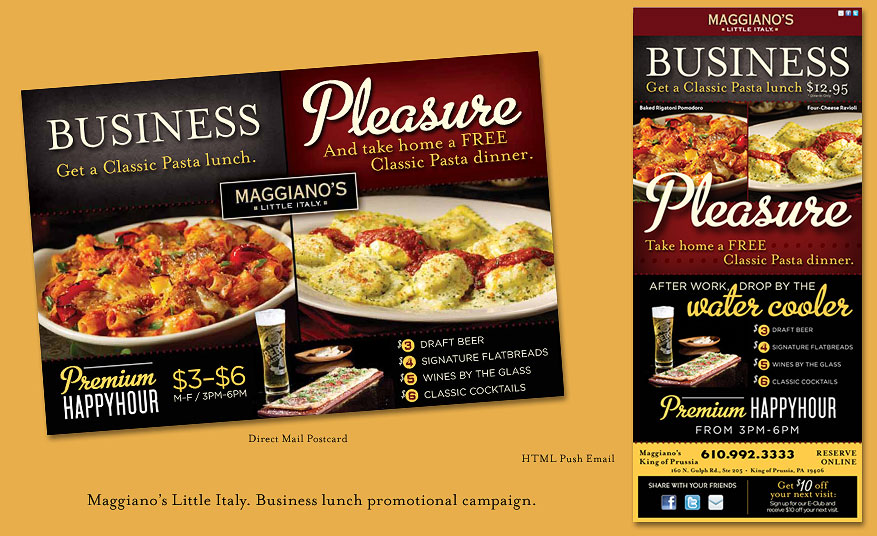 maggino's business lunch promo